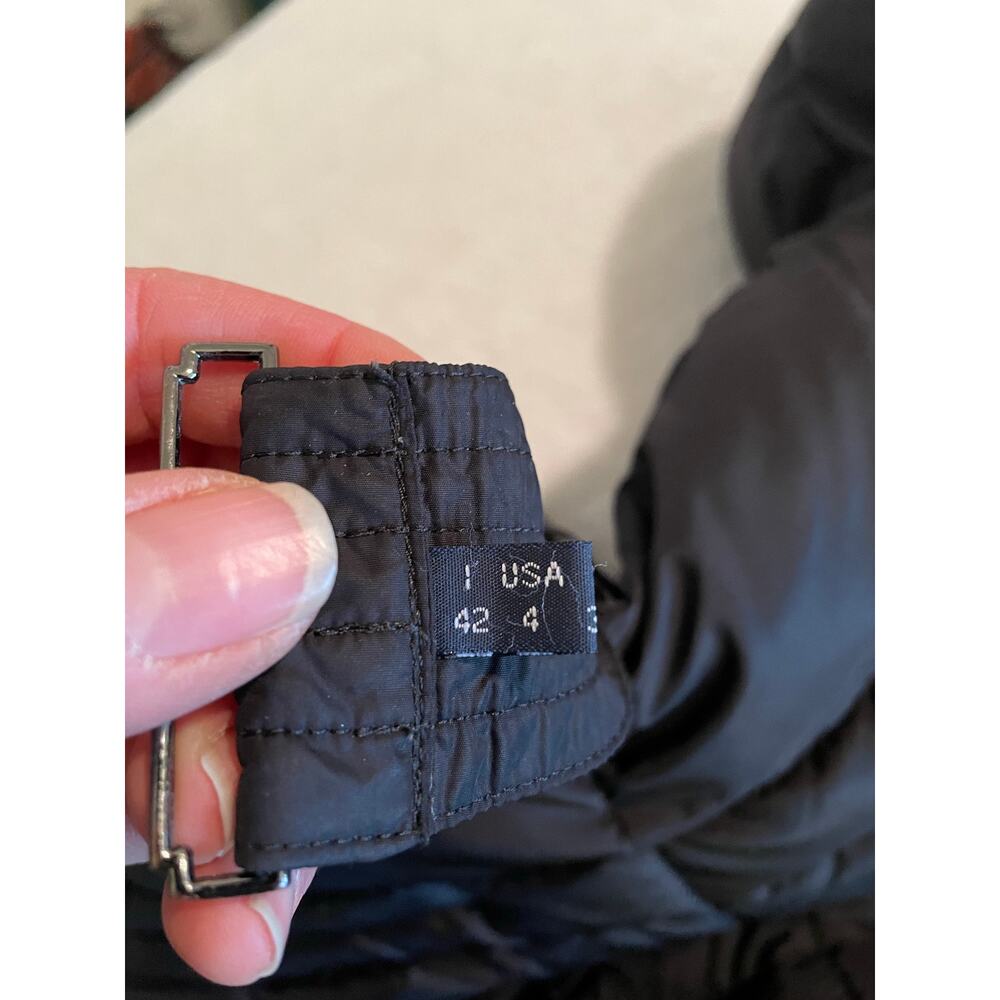 ADD ICON 10 Pillow Collar Hooded 95/5 Down Puffer black women’s Coat Jacket US 4 - Picture 7 of 13